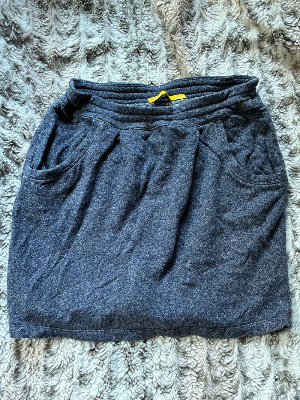 Lole Blue sweatshirt terry Casual Mini Skirt small